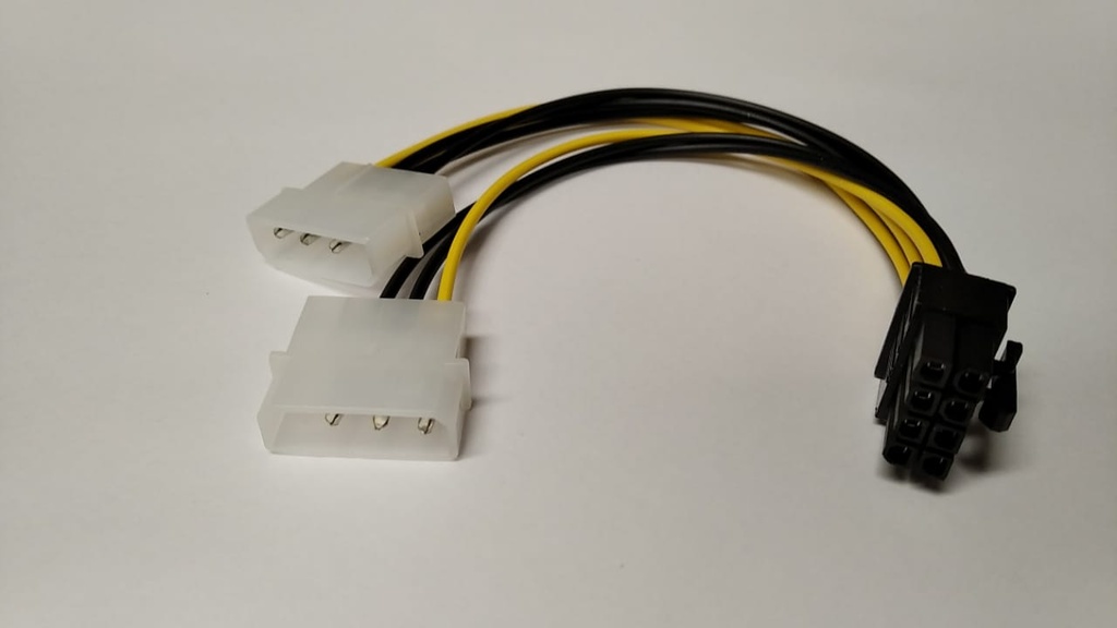 MX7 CABLE ALIMENTACION - 2 X 5 1/4 - 8 PIN H  CDA008 PLACA DE VIDEO - MX7