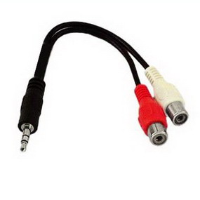 SHURE CABLE AUDIO 3.5 PLUG A 2 RCA HEMBRA - 1.5MTS