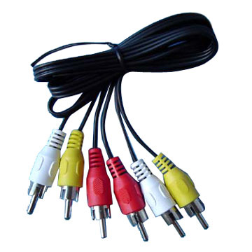 MX7 CABLE AUDIO/VIDEO 3 RCA A 3 RCA  - 3 MTS - MX7 CAU020