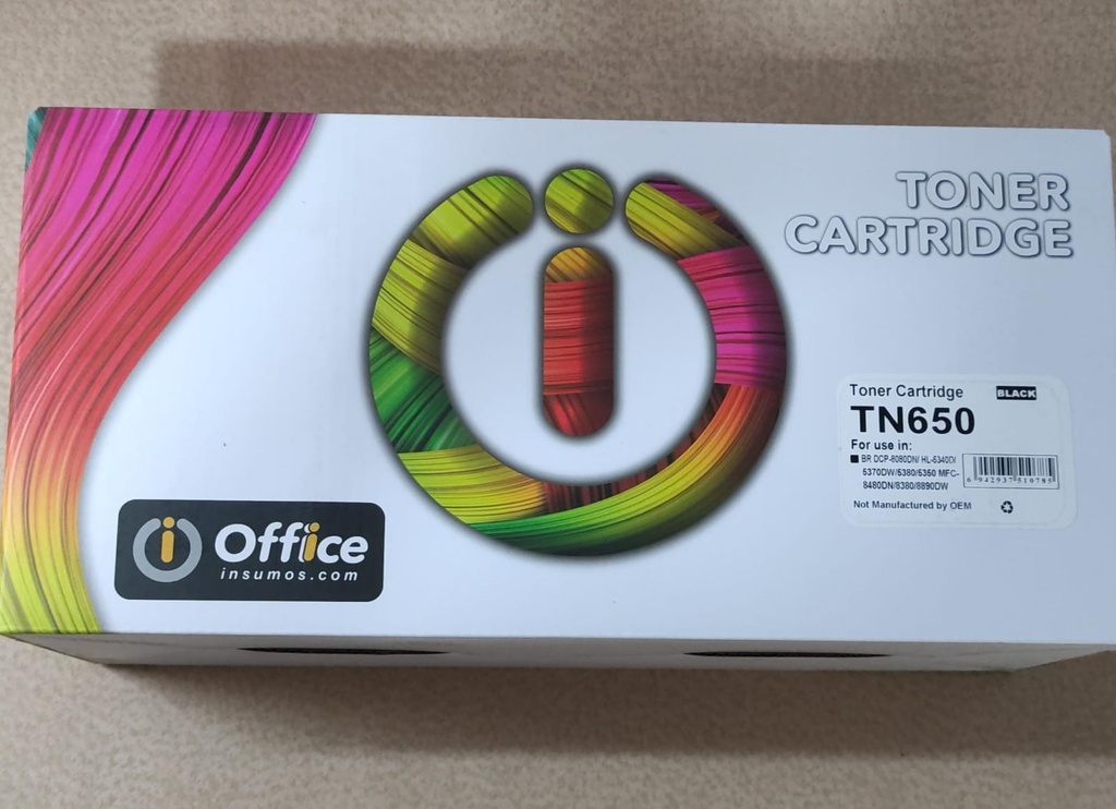 BROTHER TONER ALTERNATIVO BROTHER TN  650  - DCP 8080 / HL 5340/70/80/80 / MFC8480/8380/8890