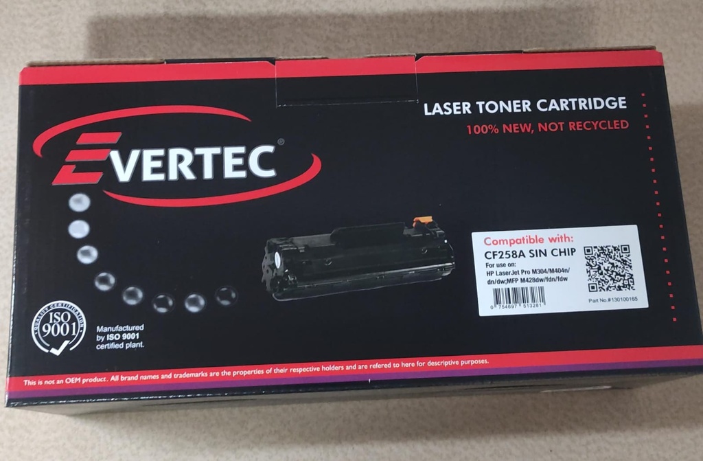 HP TONER ALTERNATIVO HP 258A P/HP M404 - M428 NEGRO (SIN CHIP)
