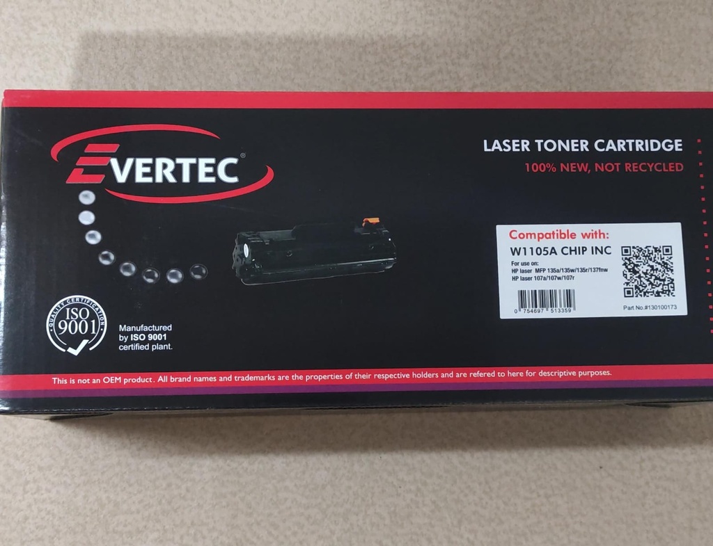 EVERTEC TONER ALTERNATIVO HP EVERTEC 105A - CON CHIP