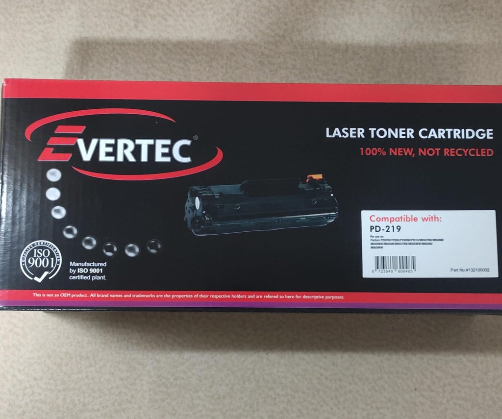 EVERTEC TONER ALTERNATIVO PANTUM PD-219 - EVERTEC