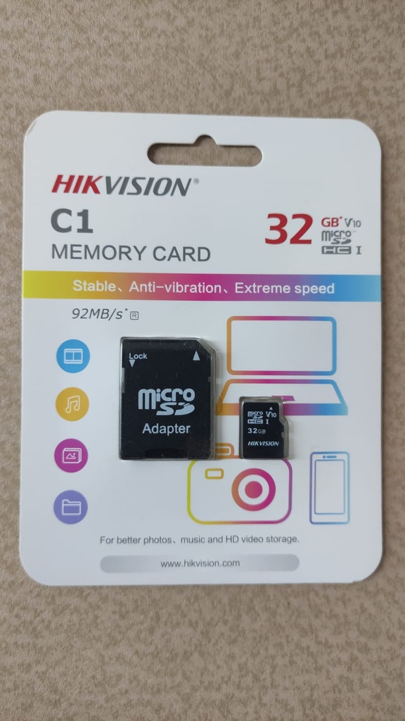 HIKVISION MEMORIA MICRO SD HIKVISION 32 GB  CLASE 10 - UHS-I