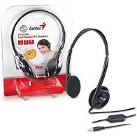 GENIUS AURICULAR C/MIC GENIUS HS-M200C BLACK CONTROL VOL. P/NOTEBOOK