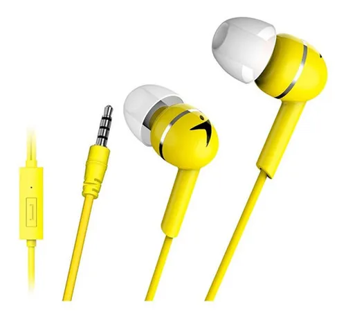 GENIUS AURICULAR C/MIC GENIUS HS-M300 AMARILLO