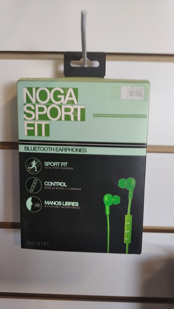 NOGA NET AURICULAR NOGANET NG-BT01 SPORT BLUETOOTH C/MANOS LIBRES - VERDE