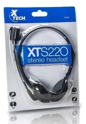 XTECH AURICULAR XTECH XTS-220  P/PC C/MIC  2 * 3.5MM