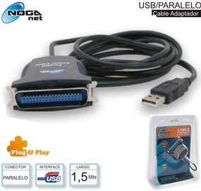 NOGA NET ADAPTADOR PARALELO (H) A USB (M) 2.0 NOGANET