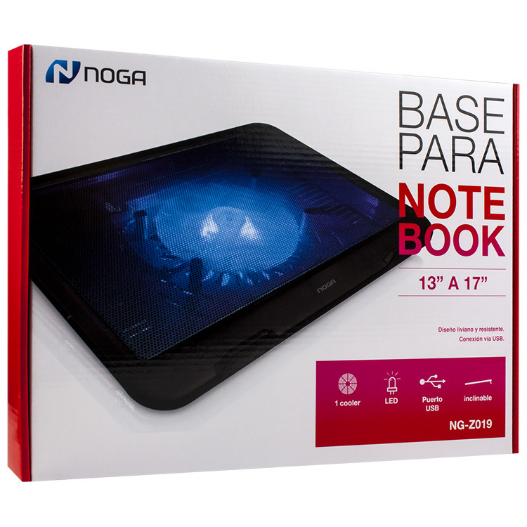 NOGA NET BASE P/ NOTEBOOK NOGANET NG-Z019 13 A 17" C/COOLER C/LED USB