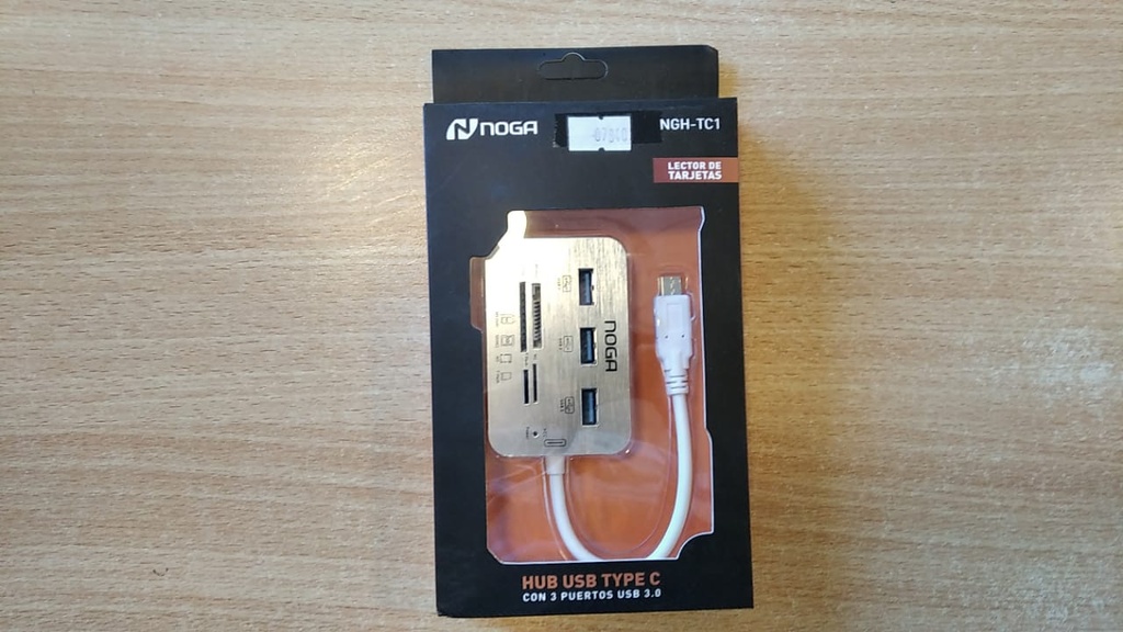 NOGA NET HUB USB 3.0 3 PUERTOS + CARD READER TYPE C NGH-TC01 NOGANET