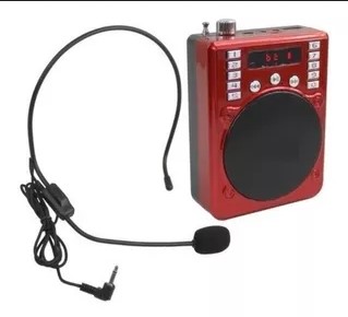 GENERICA MICROFONO - SPE-551 - BLACK C/VINCHA + PARLANTE PORTATIL - RECARGABLE -USB - BT - FM
