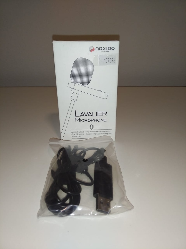 NAXIDO MICROFONO C /PRENDEROR USB - BLACK - NAXIDO