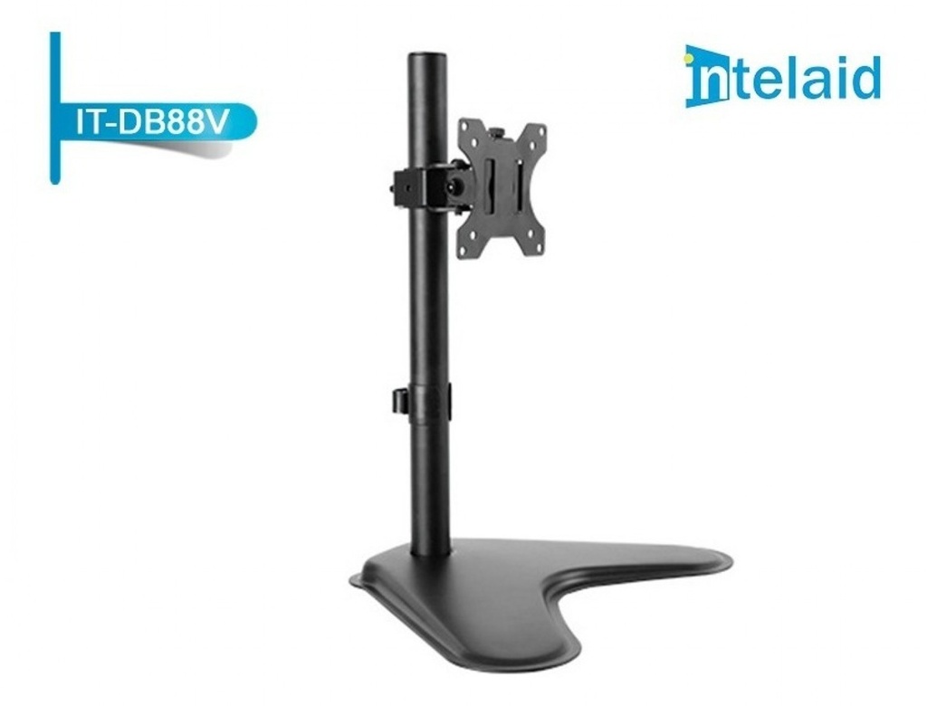 INTELAID SOPORTE ESCRITORIO INTELAID CON BASE  13" A 32"  VESA 100x100  8KG GIRO 90º (IT-DB88V)