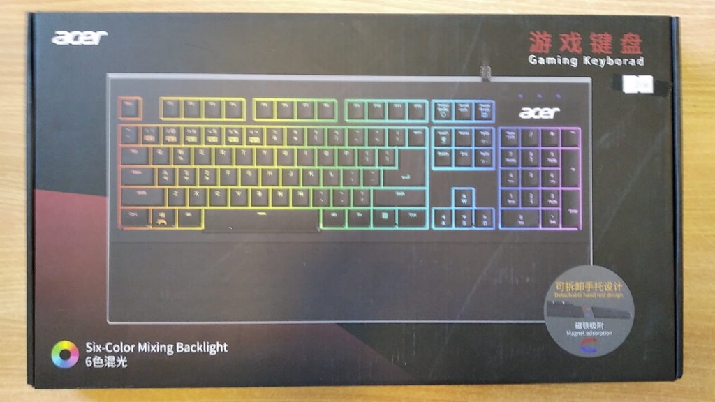 ACER TECLADO ACER GAMMER OKB930 USB BLACK - 6 COLORES