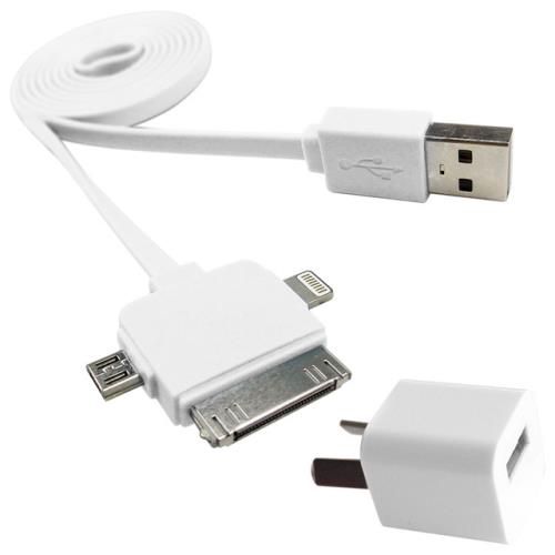 NOGA NET CARGADOR  NOGANET CELULAR C/CABLE 3 EN 1  USB  1AMP 5V NG-633