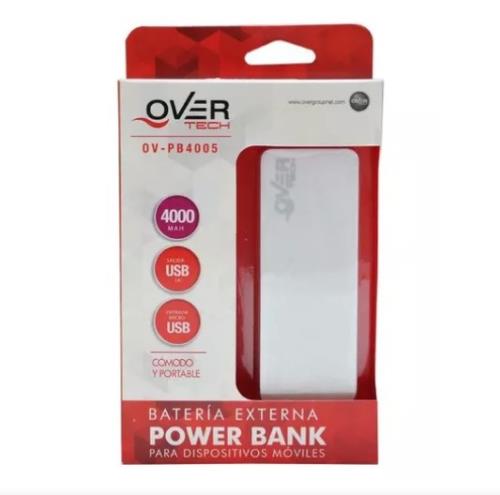 OVERCASE CARGADOR PORTABLE POWER BANK OV-PB4005 WHITE