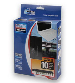 NOGA NET CARGADOR UNIVERSAL NOT. NOGANET 90W DUAL (NGA-90UC)