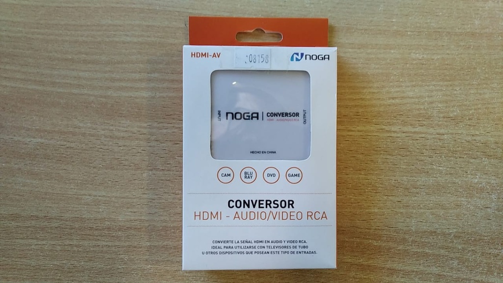 NISUTA CONVERSOR DE HDMI A - AUDIO/VIDEO RCA (HDMI-AV) NOGANET