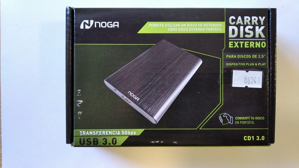 NOGA NET SATA BOX USB 3.0 2.5" NOGANET CD1 3.0  SSD/HDD ALUMINIO