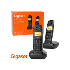 GIGASET TELEFONO INALAMBRICO GIGASET  A170 DUO BLACK - 2 BASES