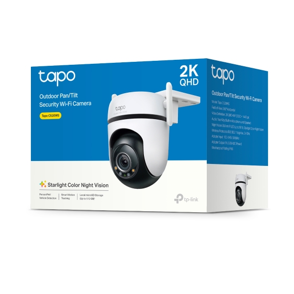 TP-LINK CAMARA IP WIFI 2K C/MOVIMIENTO TAPO C520WS /EXTERIOR