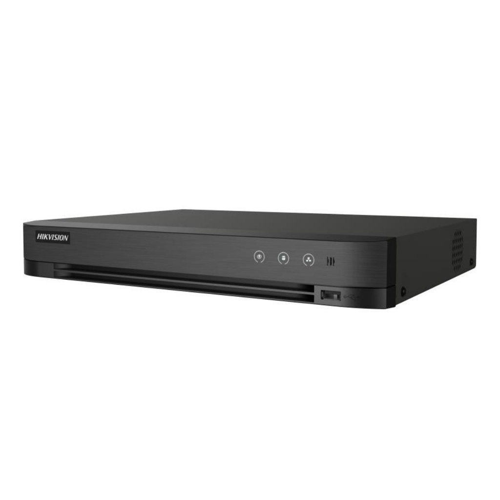 DVR HIKVISION ACUSENSE DE 8 CH + 8 IP, 5MPX CON RECONOCIMIENTO FACIAL. 1HDD HASTA 10TB.