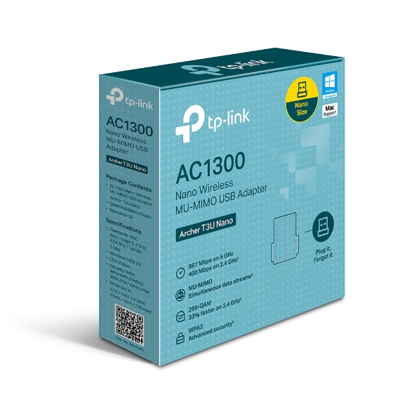 TP-LINK WIFI USB ARCHER AC1300 T3U NANO USB 3.0
