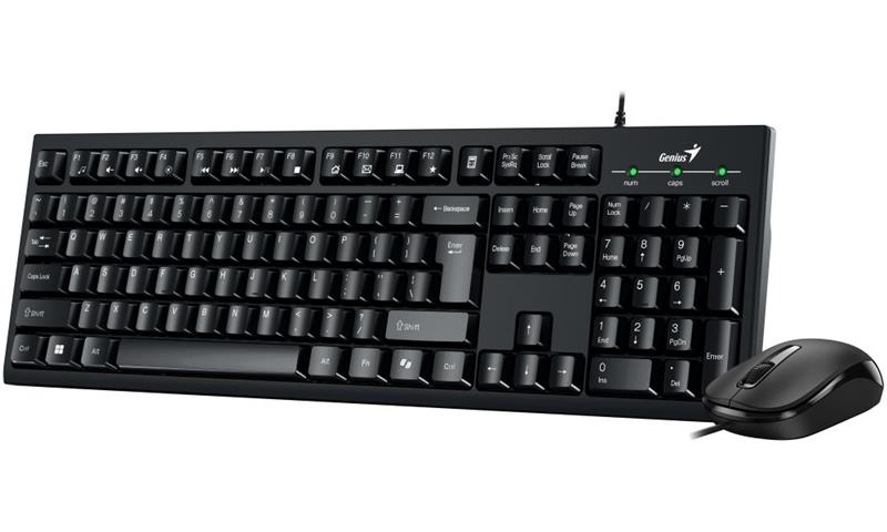 COMBO TECLADO + MOUSE GENIUS KM-100SE BLACK / USB