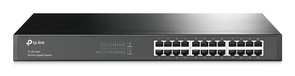 SWITCH 24P TP-LINK SG1024 GIGABIT GREEN 1U 19 RACK