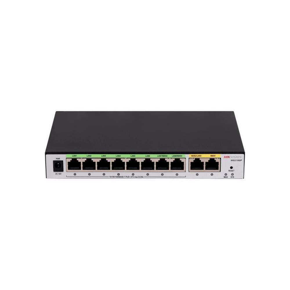 ROUTER 10P HIKVISION VPN POE 75W