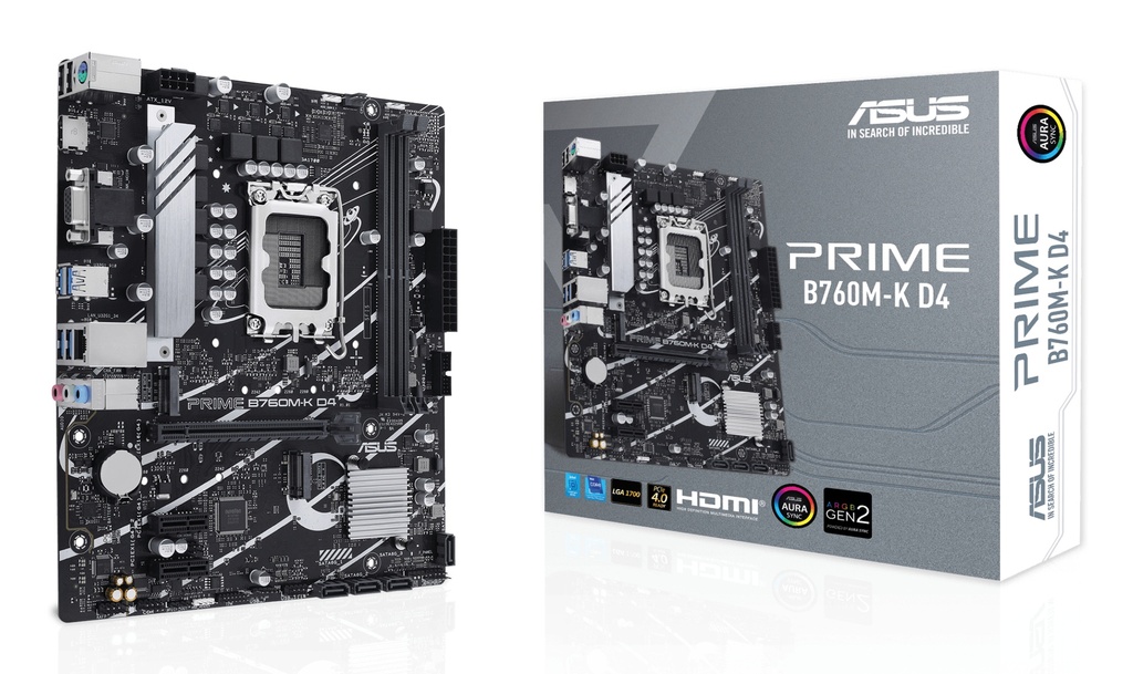 MB ASUS S1700 PRIME B760M-K D4 DDR4 BOX M-ATX