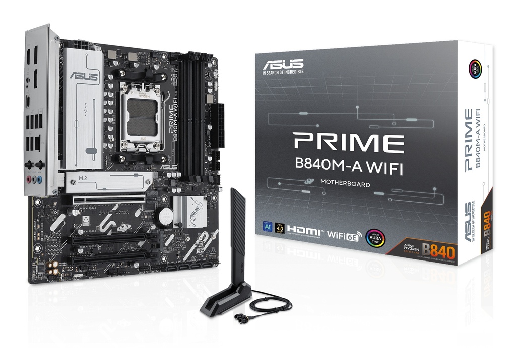 MB ASUS AM5 PRIME B840M-A WIFI DDR5 BOX M-ATX