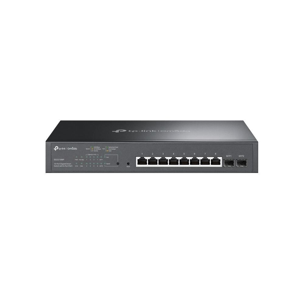 SWITCH 10P TP-LINK OMADA SG2210MP GIGA 8 POE+ ADMI