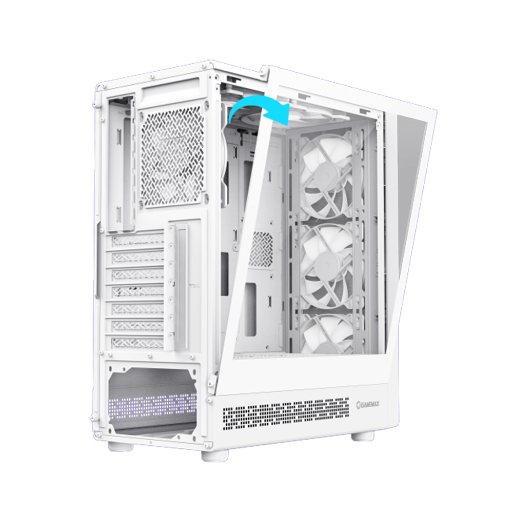 GAB GAMEMAX STORM 2 AW BLANCO 6*FAN ARGB ATX