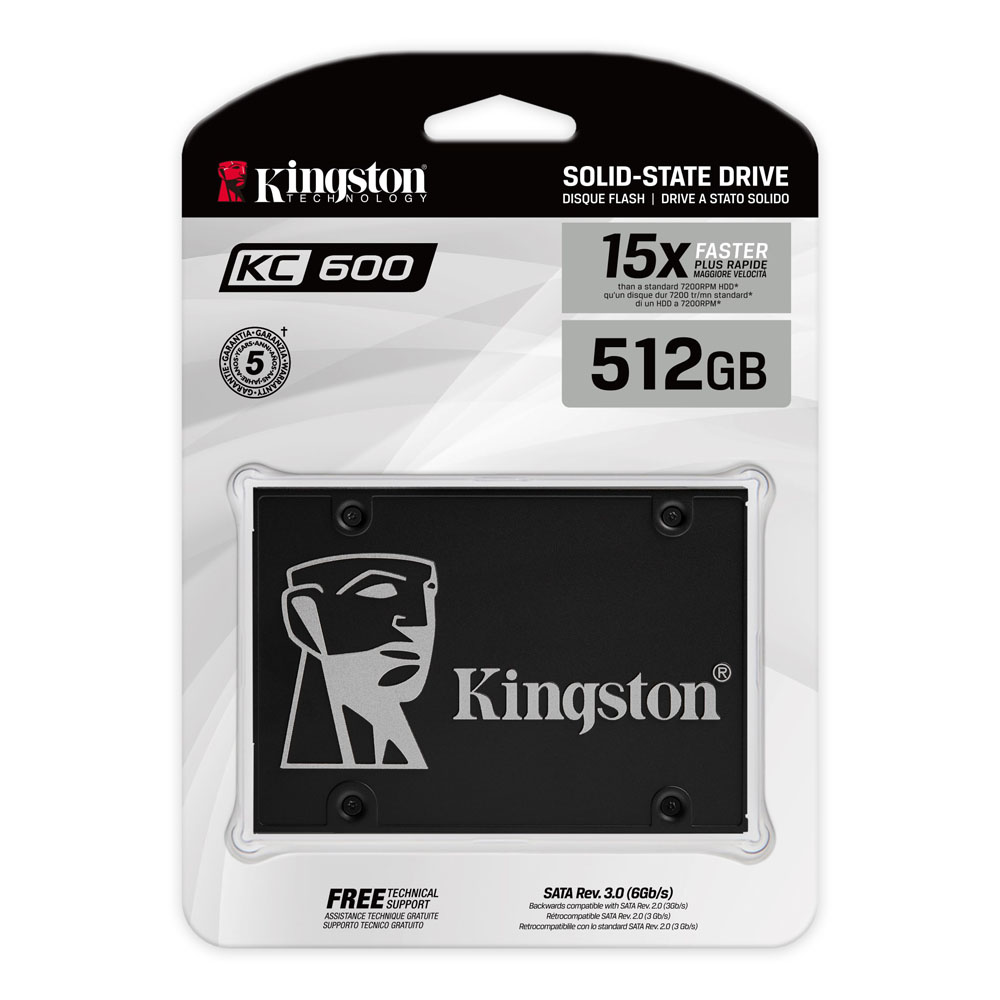SSD 512GB KINGSTON KC600 SATAIII 2.5