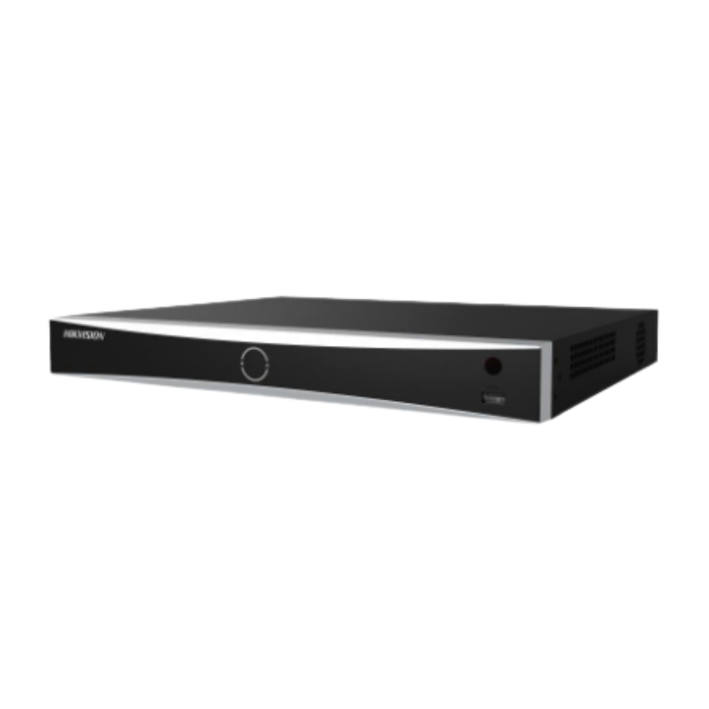 NVR HIKVISION ACUSENSE 16CH IP. 8MP. 2 HDD HASTA 8TB. 16 PÚERTOS POE. PLUG AND PLAY