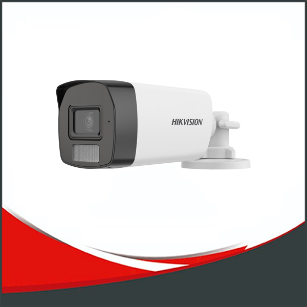 CÁMARA HIKVISION LUZ DUAL,C/AUDIO,BULLET 2MP, LENTE 2.8MM. IP 67. IR 40M NOCHE. LUZ BLANCA HASTA 40M