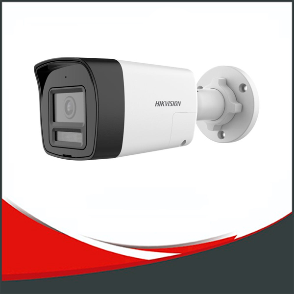 CAMARA HIKVISION ANALOGICA DE 2MP, BULLET, AUDIO BIDIRECCIONAL, IP67, 30MTS IR, 20MTS LUZ BLANCA.