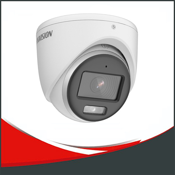 CÁMARA HIKVISION COLORVU, DOMO FULL HD, METALICA, 2MP LENTE 2.8MM, LUZ BLANCA 20M, IP67.
