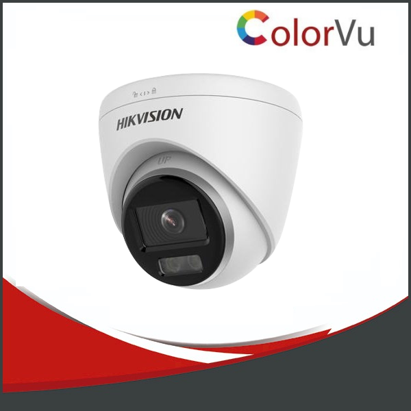 Cámara Hikvision Color Vu c/ AUDIO 5mp. Domo plastico para interior..Lente fijo de 2,8mm.Iluminación IR de hasta 20M .