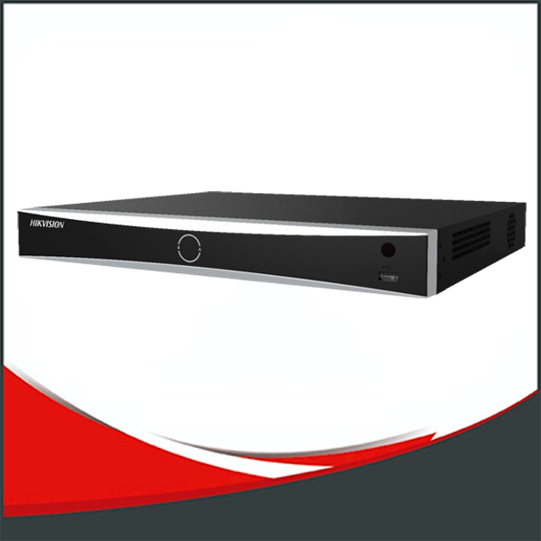 NVR HIKVISION ACUSENSE 16CH IP. 4MP, 1 HDD HASTA 8TB, IB 160MBPS OB 160MBPS