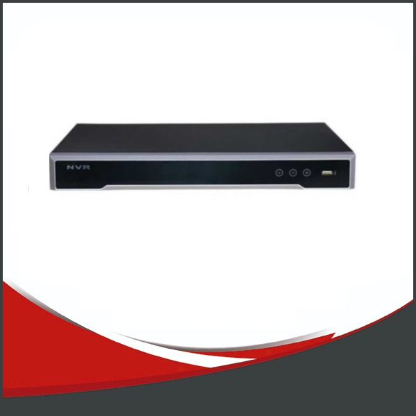 NVR HIKVISION 16CH POE, SOPORTA 2 DISCOS DE HASTA 8TB CADA UNO.