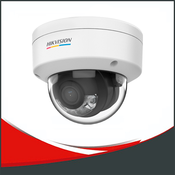 CAMARA HIKVISION COLORVU IP 2MP DOMO LENTE 2.8MM, IP67 IK08,LUZ BLANCA HASTA 30M, POE.