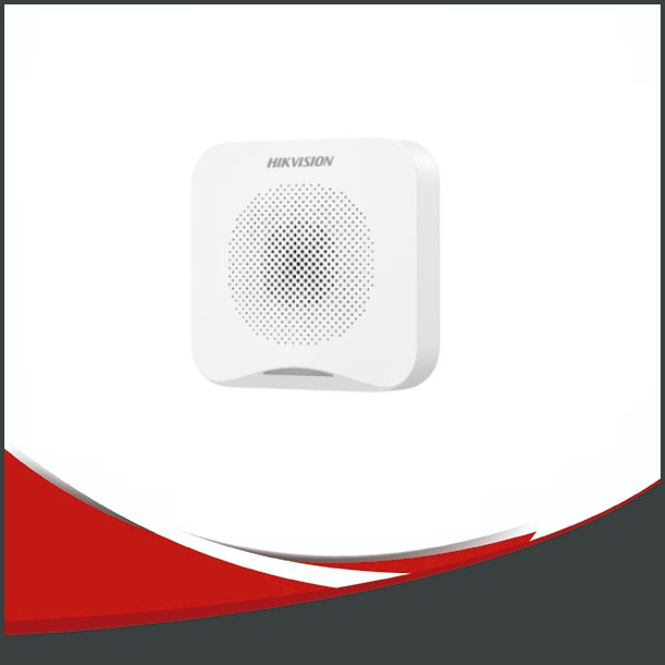 SIRENA INTERIOR HIKVISION AXHOME, VOLUMEN AJUSTABLE, 95DB A 1M DE DISTANCIA. SIN PILAS