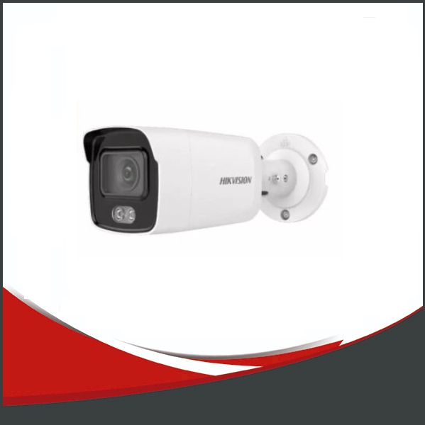 CÁMARA HIKVISION IP BULLET 4MP.COLORVU.LENTE 2.8MM. H265+, IP67.MICROFONO.LUZ BLANCA HASTA 40M