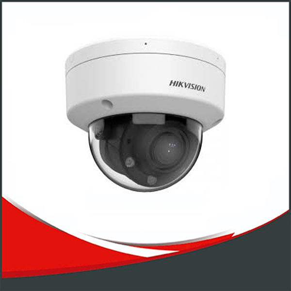 CAMARA HIKVISION IP 2MP, DOMO, LUZ DUAL, VARIFOCAL DE 2,8 A 12MM, IP67, IK08, SD HASTA 512GB.