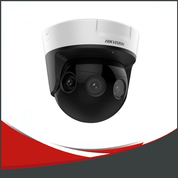 CAMARA IP HIKVISION 16MP PANOVU, DOMO, IR 20MTS, LENTE 2,8 A 6, IP67, IK10, SD, POE.