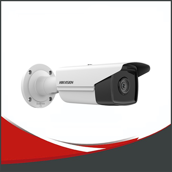 CÁMARA HIKVISION IP ACUSENSE 4MPX, BULLET, LENTE 4MM,H.265+, IR HASTA 80M,METAL, IP67,H.265+