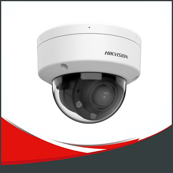 CAMARA HIKVISION IP 4MP, DOMO, LUZ DUAL, VARIFOCAL DE 2,8 A 12MM, IP67, IK08, SD HASTA 512GB.